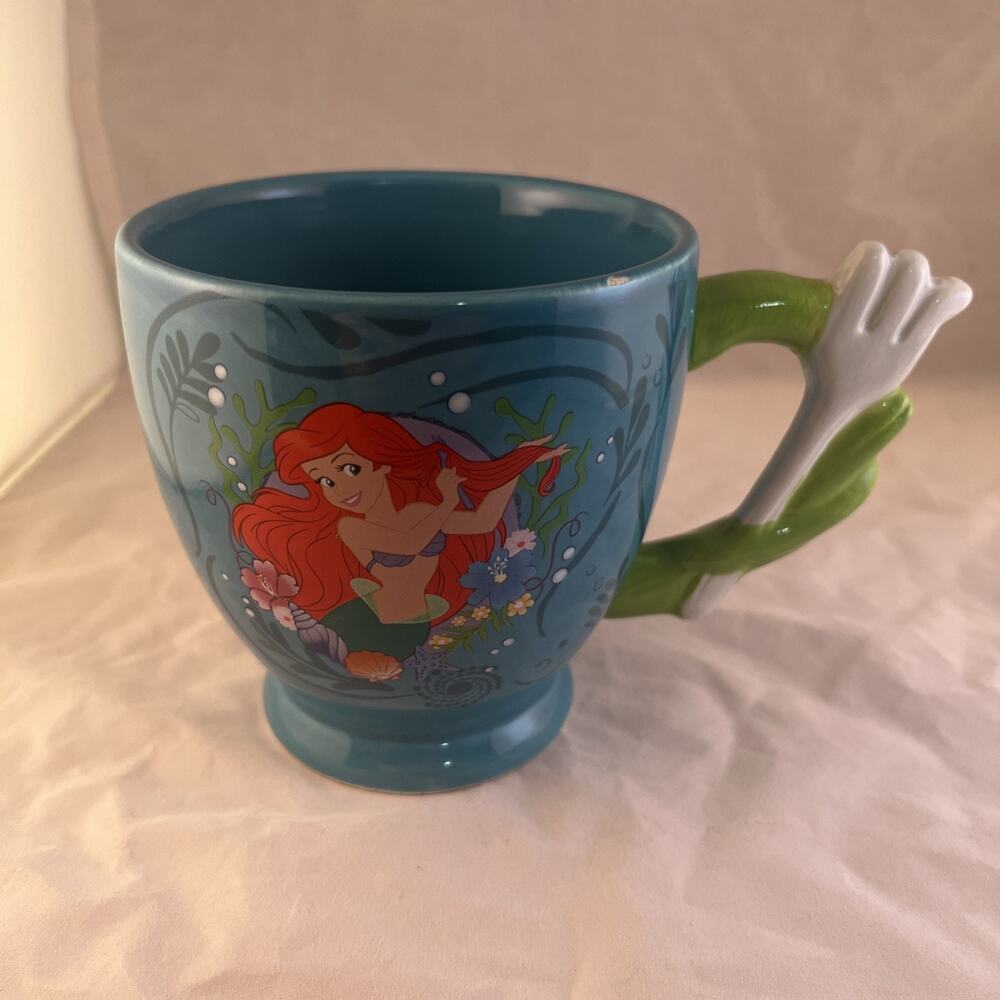 Disney The Little Mermaid Ariel Coffee Mug Dinglehopper Fork Handle - Picture 1 of 6